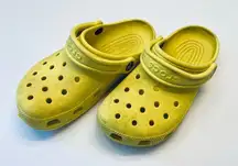 Crocs Yellow Unisex Clogs SlipOn‎ Shoes Slides M4 W6