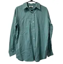 Soft Surroundings Tencel Long Sleeve Button Up Shirt Size Large Classic Vintage‎