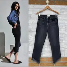 MCGUIRE Cropped Valletta w Asymmetrical Hem in Ace of Spades Sz 27