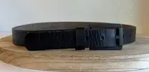 GAP Black Worn in Genuine Leather Utility Unisex Belt Size Large