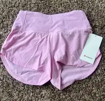 Light Pink Speed Lululemon Shorts 2.5" Up High-Rise
