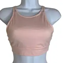 Balance Athletica Womens Small Pink Strappy Back Sports Bra Gym Yoga Workout