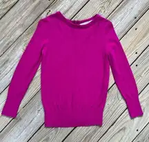 Diane Von Furstenberg  Dark Pink Wool Blend Sweater Size S