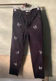 PacSun  Rhinestone Butterfly Jeans