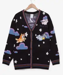 Bluey Heeler Family Sleepy Time Cloud Stars Cardigan