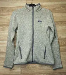 Better Sweater Heather Gray Full Zip Fleece Jacket