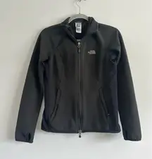 The North Face Women’s fleece lined full zip up jacket black size small