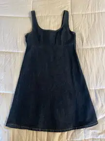 Denim mini dress