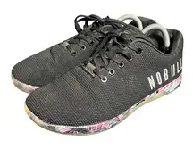 NOBULL Midnight Palm Shoes Mens Sz 9.5 Womens Sz 11‎ M Black Trainers Running
