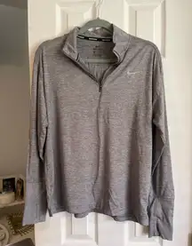 Dri-Fit Gray Half-Zip Sweatshirt