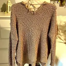 Chunky Brown Sweater B Original Boutique Roomy Comfy Womens Small Medium Hoodie