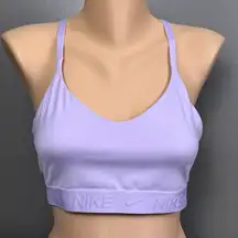 Nike Indy Light Support Women's Adjustable Sports Bra Size Large Light Purple