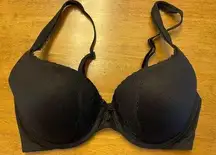 Victoria's Secret Body By Victoria Perfect Shape Black Underwire Bra Women's 34D