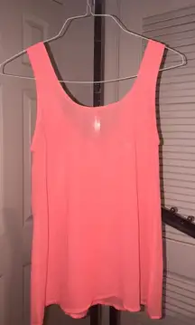 Francesca’s Coral Bow Tie Back Tank