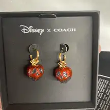 Coach Disney Villain Poison Apple Huggies Earrings