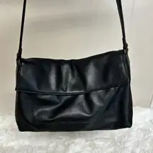 Leather Foldover Bag