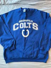 Indianapolis Colts Football Jerzeez Crewneck Sweatshirt Size Large