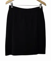 St. John Basics Women's Black Santana Knit Pencil Skirt Size 6 Classic Old Money
