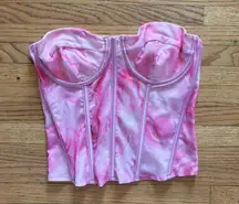 Edikted Pink Corset Top