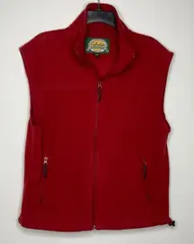 Cabela’s red fleece‎ vest size medium