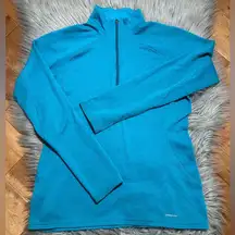 Patagonia Capeline 3 Midweight Quarter Zip Blue Outdoor Hiking Teal Sz Medium