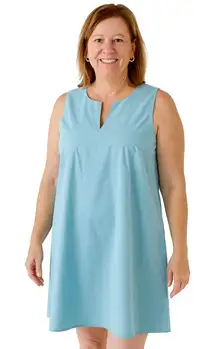 Alfani Women’s Sleeveless Split Neck Midi Dress with Pockets - Size Large