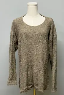 Flax by Jeanne Englehart Sweater S/M Lagenlook Oversized Knobby Indie Granola