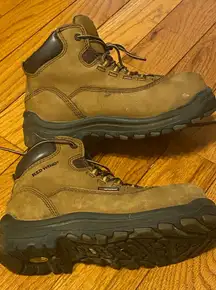Red Wing Shoes King Toe Tan Women's 5-inch Waterproof Safety Toe Boot Size 6 6B