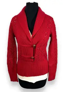 Vintage Old Navy Wool Blend Crochet Sweater Women's M‎