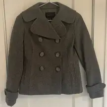 Banana Republic Cropped Wool Pea Coat