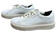 P448 Aerial Perforated Lace Up Sneakers Womens Size EU 39 US 8.5-9 White Shoes