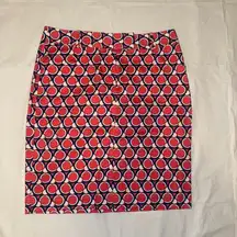 Van Heusen Pink, Blue and White Pencil Skirt for Work