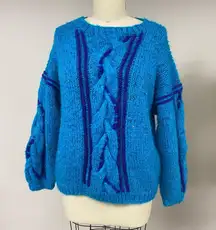 Vintage Chunky Knit Dolman Sweater M