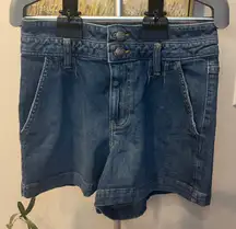 Lee Women's Blue Jean Trouser Shorts Size 2