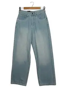 Vans Baggy Jeans Womens 26 Blue Light Wash Sirelle High Rise Hippie Skater Boho