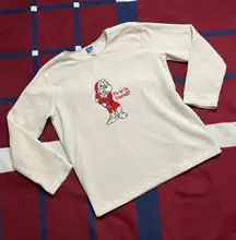 Vintage Disney fleece cream Grumpy elf Fa-La-la yourself! Crewneck sweater