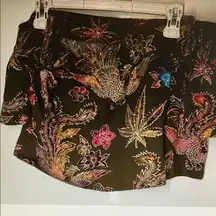 Sandro Green and Red Patterned Top