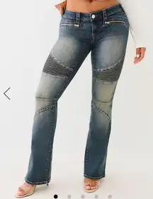 True Religion Moto Becca Low Rise Bootcut Jeans