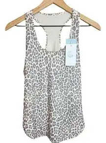 NWT Johnny Was Calme - Cheetah Print Racer Back Tank Top - Size Small