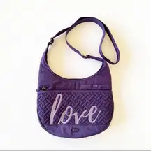 Lug Purple Canopy Quilted Crossbody Bag