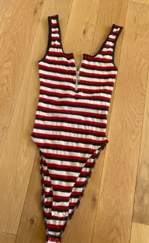 NWOT Zipper Bodysuit Small