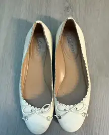 Ralph Lauren Cream Ballet Flats with Bow