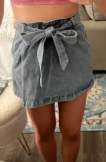 She & Sky  Denim Skort