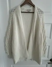 Knox Rose Chunky Knit Cardigan Cream Size L