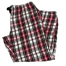 Victoria’s Secret Women's Plaid Pajama PJ  Pants Medium Red Black