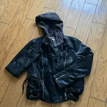 Free People  vegan leather jacket