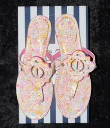 Crown & Ivy™ Wylie Thong Sandals - Pink Paisley Print
