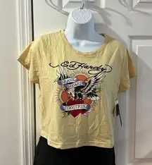 NWT Ed Hardy Crop top size XL