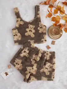 Teddy Bear Two Piece PJ Set