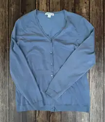 💙 Pendleton Silk Blend Button Front Cardigan Sweater (Size M)